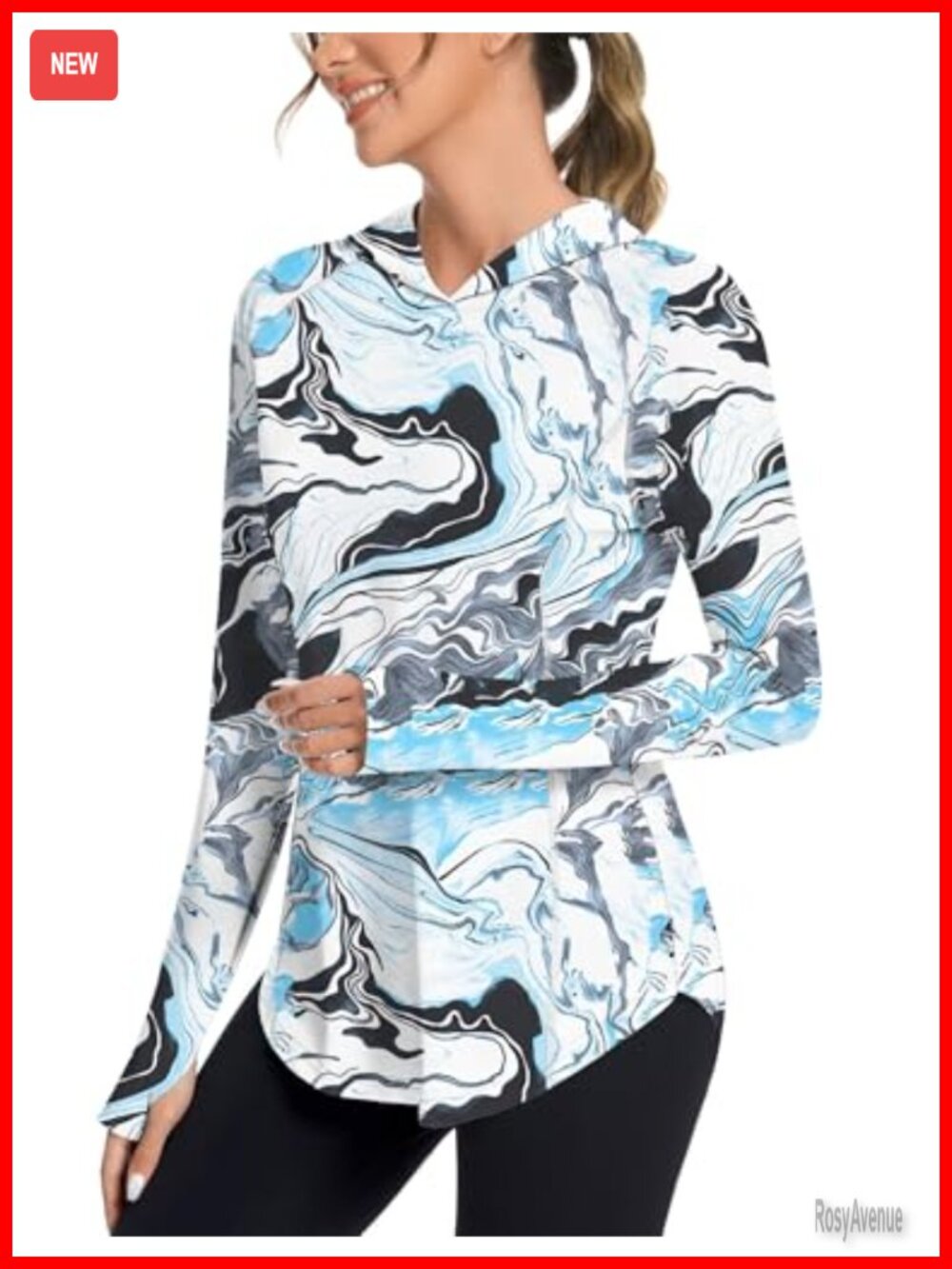 UPF50+ Long Sleeve Sun Hoodie Fishing Hiking Shirt